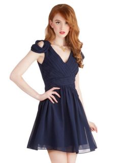 Taking Fancy Dress in Navy  Mod Retro Vintage Dresses