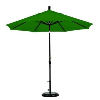 California Umbrella 9 ft. Aluminum Push Tilt Patio Umbrella in Hunter Green Pacifica GSPT908302 SA46