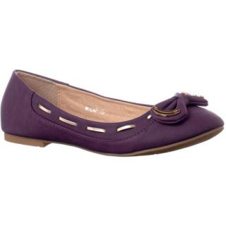 Riverberry Women's 'Milap' Bow Accent Round Toe Flats