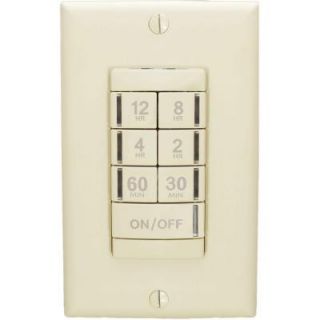 Lithonia Lighting 12 Hour Line Voltage Programmable Interval Occupancy Sensor Timer Switch   Ivory PTS 720 IV