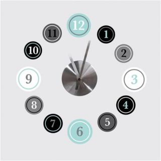 Time You Enjoy Peel and Stick Quote Clock