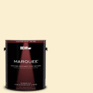 BEHR MARQUEE 1 gal. #370C 2 Custard Cream Flat Exterior Paint 445001