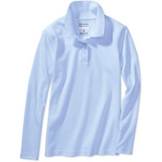 George School Uniform Girls Long Sleeve Polo with Scotchgard Stain Resistant Treatment