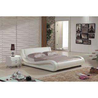 Dorian 2 piece White and Black Modern Bed Set