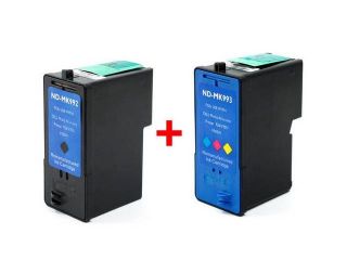 Set of 2 Ink Cartridges for Dell MK992 / MW175, MK993 / MW174 (Dell Series 9) : 1 Black, 1 Color Cartridge for Dell 926, V305 & V305W Printer   High Yield After Market Product