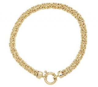 EternaGold 7 1/2 Polished Byzantine Bracelet 14K Gold, 6.8g —