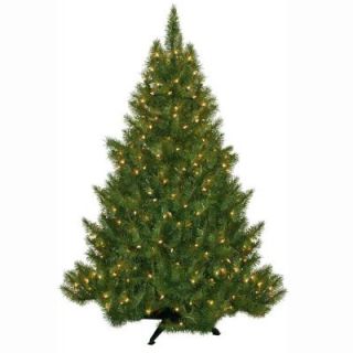 General Foam 4.5 ft. Pre Lit Carolina Fir Artificial Christmas Tree with Clear Lights HD 21645C3