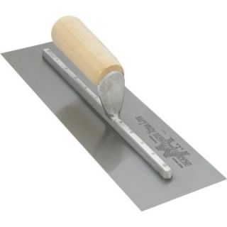 11 in. x 4 in. Straight Wood Handle Finishing Trowel MX114