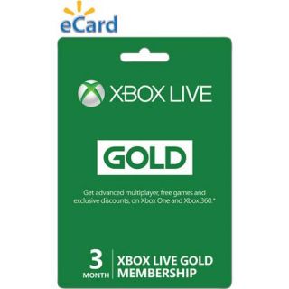 Xbox Live 3 Month Gold Membership 