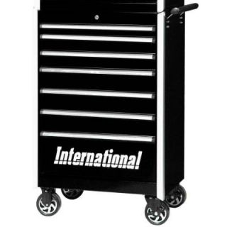 International Pro Series 27 in. 7 Drawer Cabinet, Black PRB 2707BK