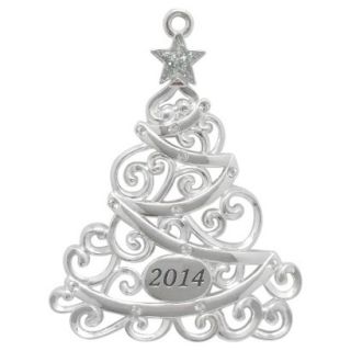 Harvey Lewis™ Silver Plated Dated Christmas Tree Ornament   MADE