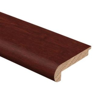 Zamma Strand Woven Bamboo Cherry 3/8 in. Thick x 2 3/4 in. Wide x 94 in. Length Hardwood Stair Nose Molding 014382082599