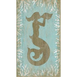 Vintage Signs Wood Mermaid Wall Art by Suzanne Nicoll Graphic Art