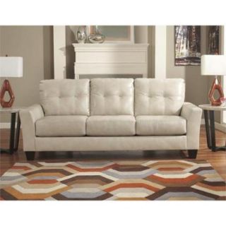 Ashley Paulie Leather Sofa in Taupe