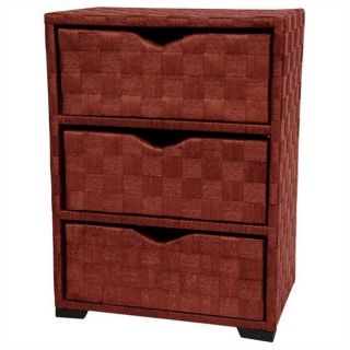 Oriental Furniture 3 Drawer Chest in Mahogany   JH09 101 3 MHGNY