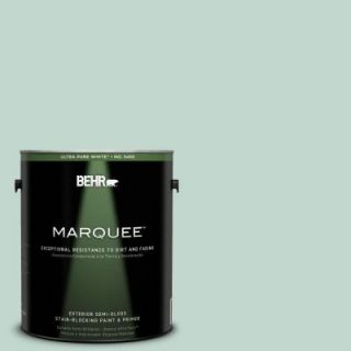 BEHR MARQUEE 1 gal. #470E 3 Aqua Smoke Semi Gloss Enamel Exterior Paint 545001