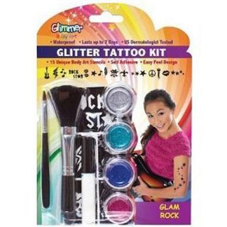 Glimmer Art Glitter Tattoo Kit, Glam Rock