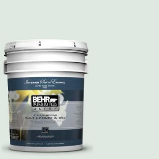 BEHR Premium Plus Ultra 5 gal. #460E 1 Meadow Light Satin Enamel Interior Paint 775005
