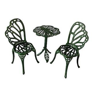 Flowerhouse Twin Butterfly Bistro 3 Piece Set; Antique