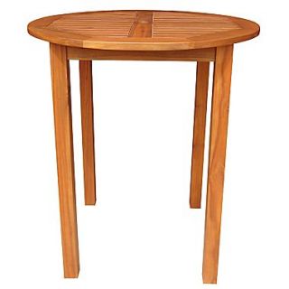 International Concepts 42 x 38 Round Asian Hardwood Bar Table, Oiled