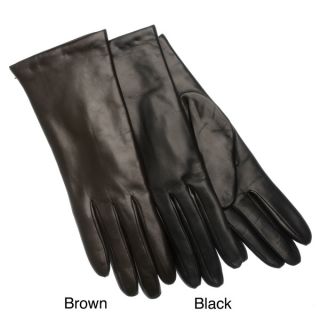 Portolano Womens Leather and Cashmere Gloves   12141958  