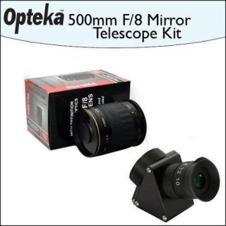Opteka 500mm f/8 HD Telephoto Mirror Lens + Lens Converter To Telescope Kit