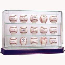 Steiner Sports Glass 15 ball Baseball Case   12996436  