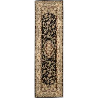 Nourison 2000 Traditional Hand Tufted Tabriz Black Rug (26 x 12)