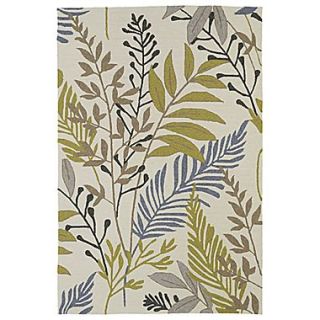 Kaleen Home and Porch Sand Floral Indoor/Outdoor Area Rug; Round 79