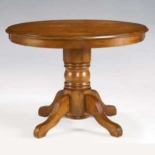 Home Styles Furniture Cottage Oak Pedestal Casual Oak Dining Table   5179 30