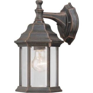 Talista 1 Light Outdoor Painted Rust Lantern with Clear Beveled Glass Panels CLI FRT1715 01 28