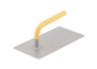 Vollrath 57502 Flat Steak Weight   1.6 lbs, Yellow Plastic Coated Handle, Stainless