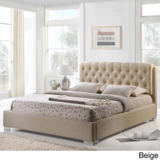 Amelia Button tufted Contemporary Upholstered Queen size Bed