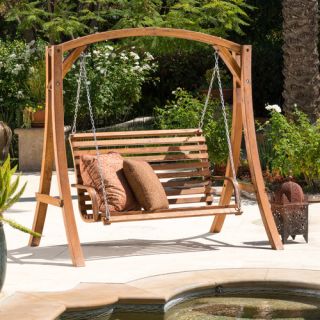 Home Loft Concept Bracciano Porch Swing with Stand
