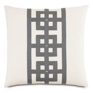 Modern Asian Tranquil Row Down Throw Pillow