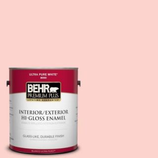 BEHR Premium Plus 1 gal. #190A 2 Coral Mantle Hi Gloss Enamel Interior/Exterior Paint 805001