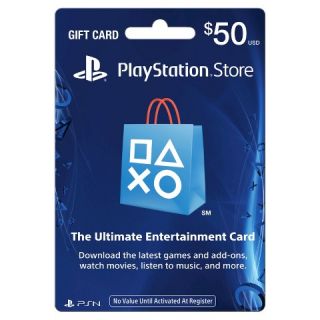 PlayStation Store Cash Card   $50