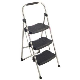 Werner 3 Step Steel Step Stool Ladder 225 lb. Load Capacity Type II Duty Rating 223 6