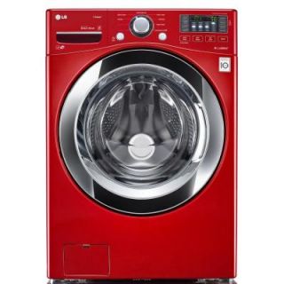 LG Electronics 4.3 cu. ft. High Efficiency Front Load Washer in Wild Cherry Red, ENERGY STAR WM3370HRA