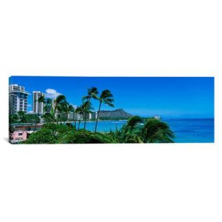 iCanvas Panoramic Waikiki Beach, Oahu, Hawaii Photographic Print on Canvas