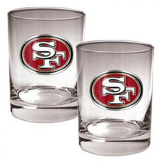San Francisco 49ers 2pc Rocks Glass Set   7569774