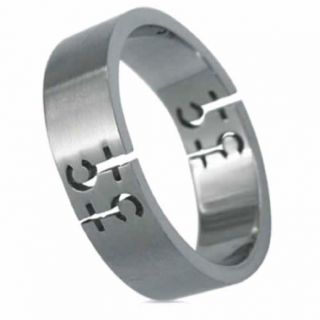 Stainless Steel Female Symbol Gay Pride Brushed Band  