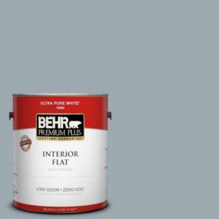 BEHR Premium Plus 1 gal. #ECC 30 1 Pelican Bay Zero VOC Flat Interior Paint 140001