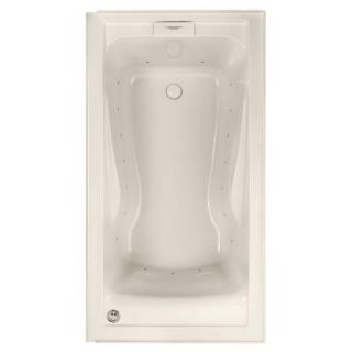 American Standard Evolution 5 ft. x 32 in. Left Drain EverClean Air Bath Tub with Integral Apron in Linen 2425268C.222