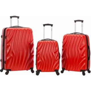 Rockland Luggage Melbourne 3 Piece ABS Luggage Set