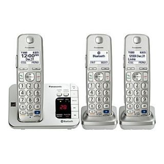 Panasonic KX TGE263S Single Line Cordless Office Telephone, Silver