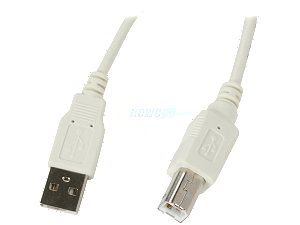 Kaybles 15ft USB AB 15 15 ft. Beige USB 2.0 A/male to B/male Cable in Beige Color  15 feet   USB Cables
