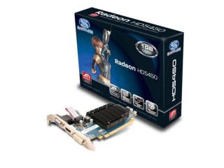 Sapphire AMD Radeon HD5450 1GB GDDR3 VGA/DVI/HDMI 64bit PCI E Graphic Video Card