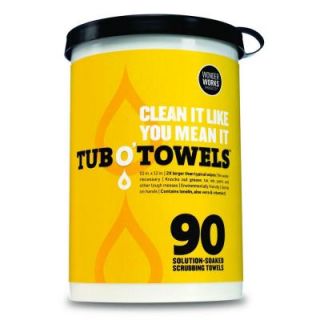 Tub O' Towels Solution Soaked Scrubbing Towels (90 Count) TW90