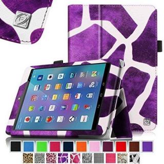 Fintie Premium PU Leather Case Cover with Stylus Holder For Nextbook 8(NX785QC8G) 7.85" Android Tablet, Giraffe Purple